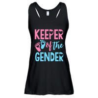 funny Gender Reveal Keeper of the Gender Reveal Ladies Essential Flowy Tank