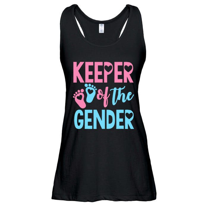 funny Gender Reveal Keeper of the Gender Reveal Ladies Essential Flowy Tank