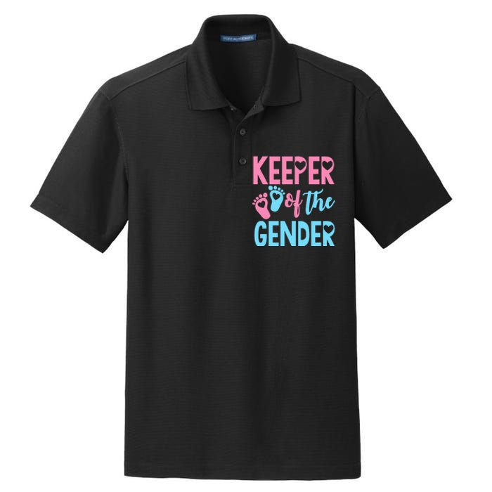 funny Gender Reveal Keeper of the Gender Reveal Dry Zone Grid Polo