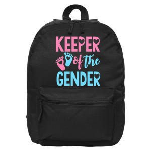 funny Gender Reveal Keeper of the Gender Reveal 16 in Basic Backpack