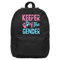 funny Gender Reveal Keeper of the Gender Reveal 16 in Basic Backpack