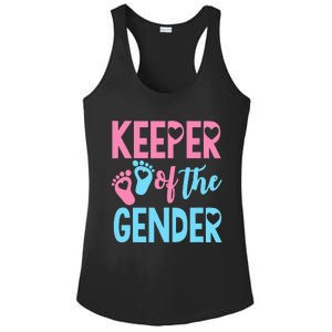 funny Gender Reveal Keeper of the Gender Reveal Ladies PosiCharge Competitor Racerback Tank