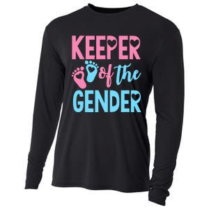 funny Gender Reveal Keeper of the Gender Reveal Cooling Performance Long Sleeve Crew