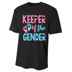 funny Gender Reveal Keeper of the Gender Reveal Performance Sprint T-Shirt