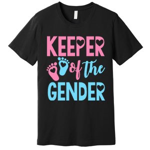 funny Gender Reveal Keeper of the Gender Reveal Premium T-Shirt