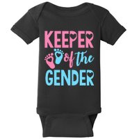 funny Gender Reveal Keeper of the Gender Reveal Baby Bodysuit