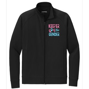 funny Gender Reveal Keeper of the Gender Reveal Stretch Full-Zip Cadet Jacket