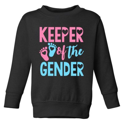 funny Gender Reveal Keeper of the Gender Reveal Toddler Sweatshirt