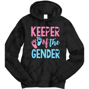 funny Gender Reveal Keeper of the Gender Reveal Tie Dye Hoodie