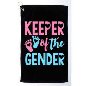 funny Gender Reveal Keeper of the Gender Reveal Platinum Collection Golf Towel