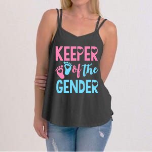 funny Gender Reveal Keeper of the Gender Reveal Women's Strappy Tank