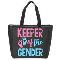 funny Gender Reveal Keeper of the Gender Reveal Zip Tote Bag