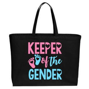 funny Gender Reveal Keeper of the Gender Reveal Cotton Canvas Jumbo Tote