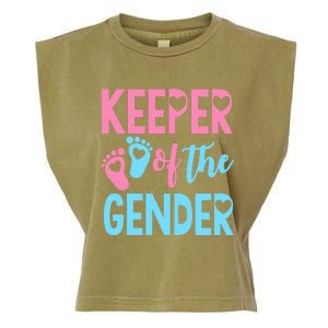 funny Gender Reveal Keeper of the Gender Reveal Garment-Dyed Women's Muscle Tee