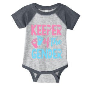 funny Gender Reveal Keeper of the Gender Reveal Infant Baby Jersey Bodysuit