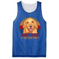 Funny Golden Retriever Dont Stop Retrievin Gift Mesh Reversible Basketball Jersey Tank