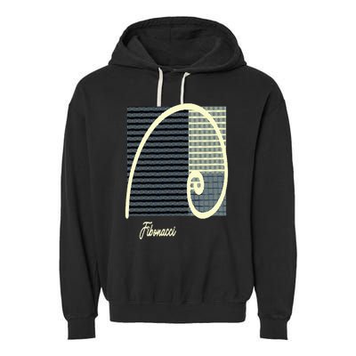 Fibonacci Golden Ratio spiral Garment-Dyed Fleece Hoodie