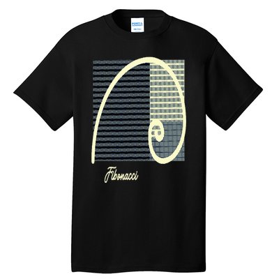 Fibonacci Golden Ratio spiral Tall T-Shirt