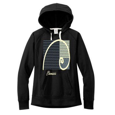 Fibonacci Golden Ratio spiral Women's Fleece Hoodie