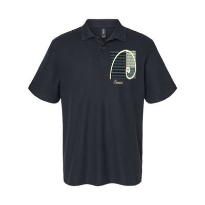 Fibonacci Golden Ratio spiral Softstyle Adult Sport Polo