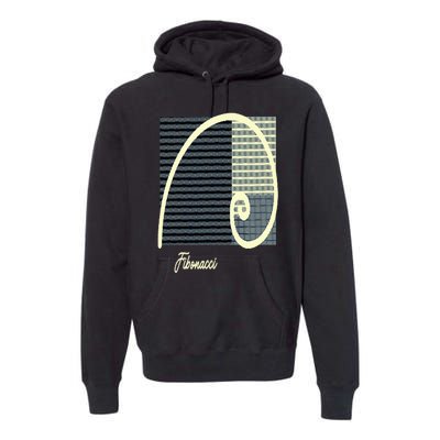 Fibonacci Golden Ratio spiral Premium Hoodie