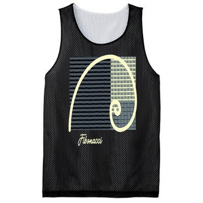 Fibonacci Golden Ratio spiral Mesh Reversible Basketball Jersey Tank