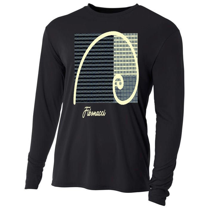 Fibonacci Golden Ratio spiral Cooling Performance Long Sleeve Crew