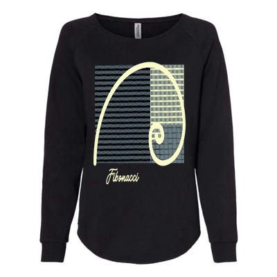 Fibonacci Golden Ratio spiral Womens California Wash Sweatshirt