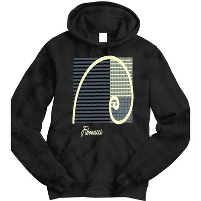 Fibonacci Golden Ratio spiral Tie Dye Hoodie