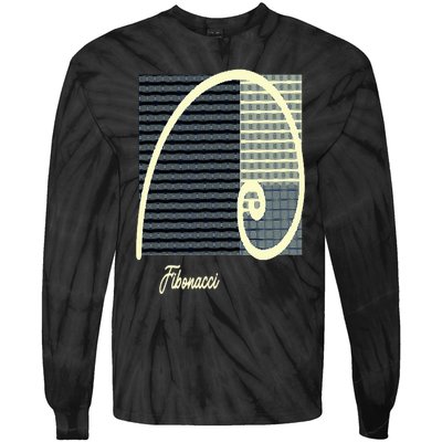 Fibonacci Golden Ratio spiral Tie-Dye Long Sleeve Shirt