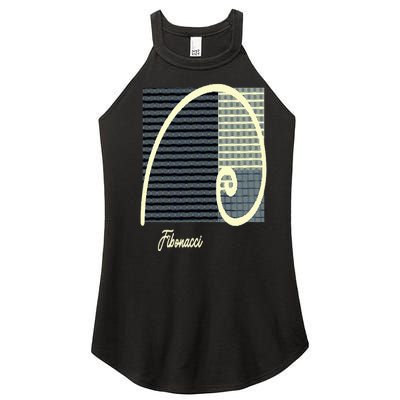 Fibonacci Golden Ratio spiral Women’s Perfect Tri Rocker Tank