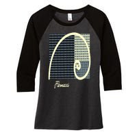 Fibonacci Golden Ratio spiral Women's Tri-Blend 3/4-Sleeve Raglan Shirt