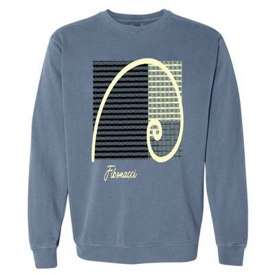 Fibonacci Golden Ratio spiral Garment-Dyed Sweatshirt