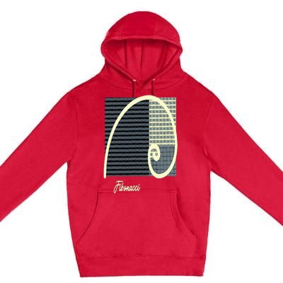 Fibonacci Golden Ratio spiral Premium Pullover Hoodie