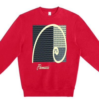 Fibonacci Golden Ratio spiral Premium Crewneck Sweatshirt