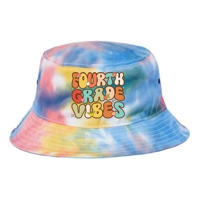 Fourth Grade Retro Back To School 4Th Grade Vibes Groovy Cool Gift Tie Dye Newport Bucket Hat