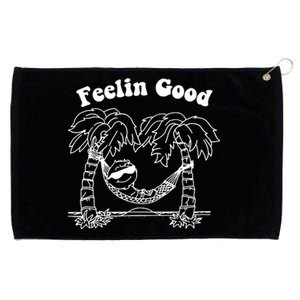 Feelin Good Relaxing In Hammock Grommeted Golf Towel