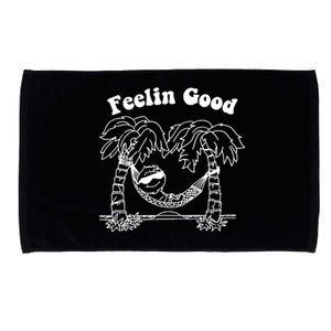 Feelin Good Relaxing In Hammock Microfiber Hand Towel