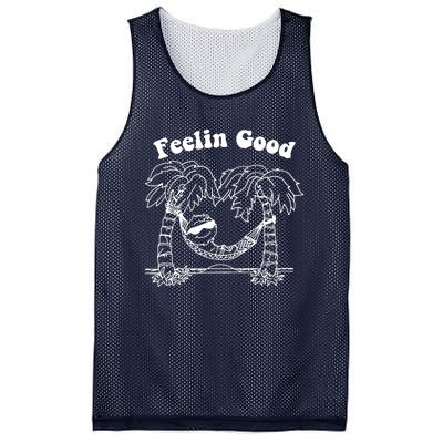 Feelin Good Relaxing In Hammock Mesh Reversible Basketball Jersey Tank