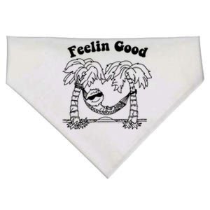 Feelin Good Relaxing In Hammock USA-Made Doggie Bandana