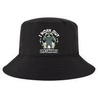 Funny Gym Raccoon I Workout So I Can Eat Garbage Cool Comfort Performance Bucket Hat