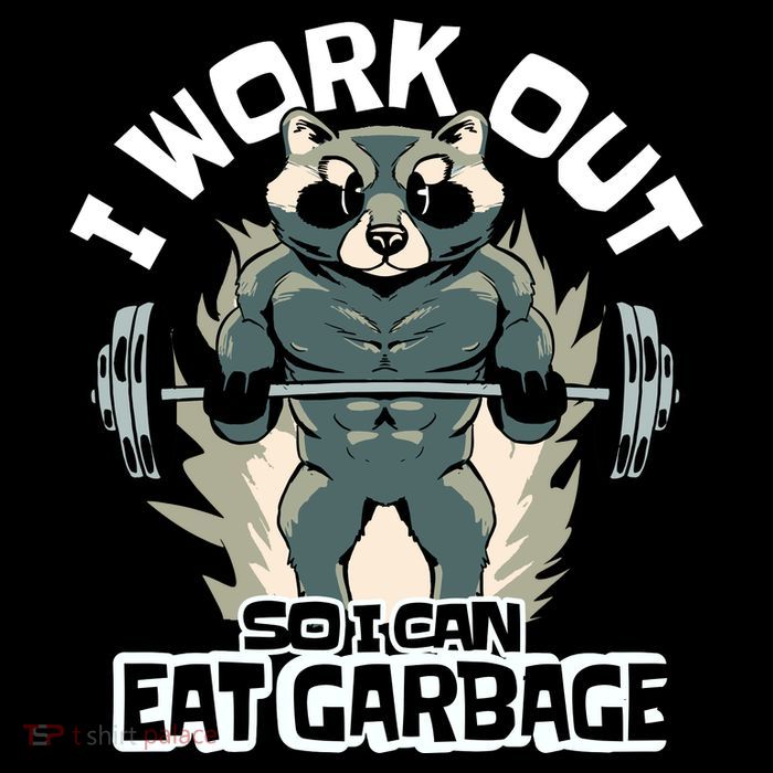 Funny Gym Raccoon I Workout So I Can Eat Garbage City Backpack