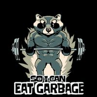 Funny Gym Raccoon I Workout So I Can Eat Garbage 16oz Travel Tumbler