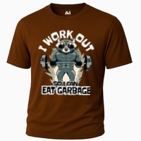 Funny Gym Raccoon I Workout So I Can Eat Garbage Performance Shirt