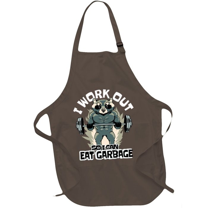Funny Gym Raccoon I Workout So I Can Eat Garbage Apron