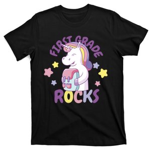 First Grade Rocks Unicorn Back To School T-Shirt