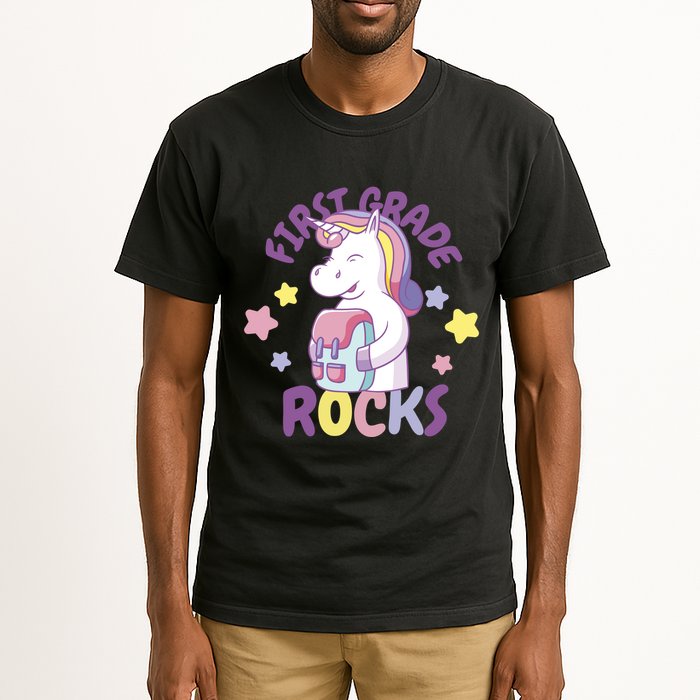 First Grade Rocks Unicorn Back To School Tall T-Shirt