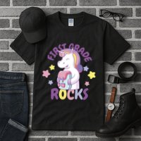 First Grade Rocks Unicorn Back To School Tall T-Shirt