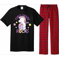 First Grade Rocks Unicorn Back To School Pajama Set