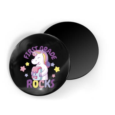 First Grade Rocks Unicorn Back To School Magnet